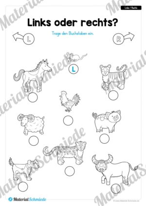 10 Links/Rechts-Übungen für die Vorschule (Vorschau 02)