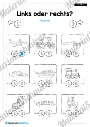 10 Links/Rechts-Übungen für die Vorschule (Vorschau 04)