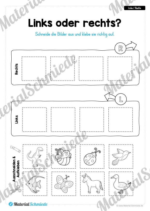 10 Links/Rechts-Übungen für die Vorschule (Vorschau 07)