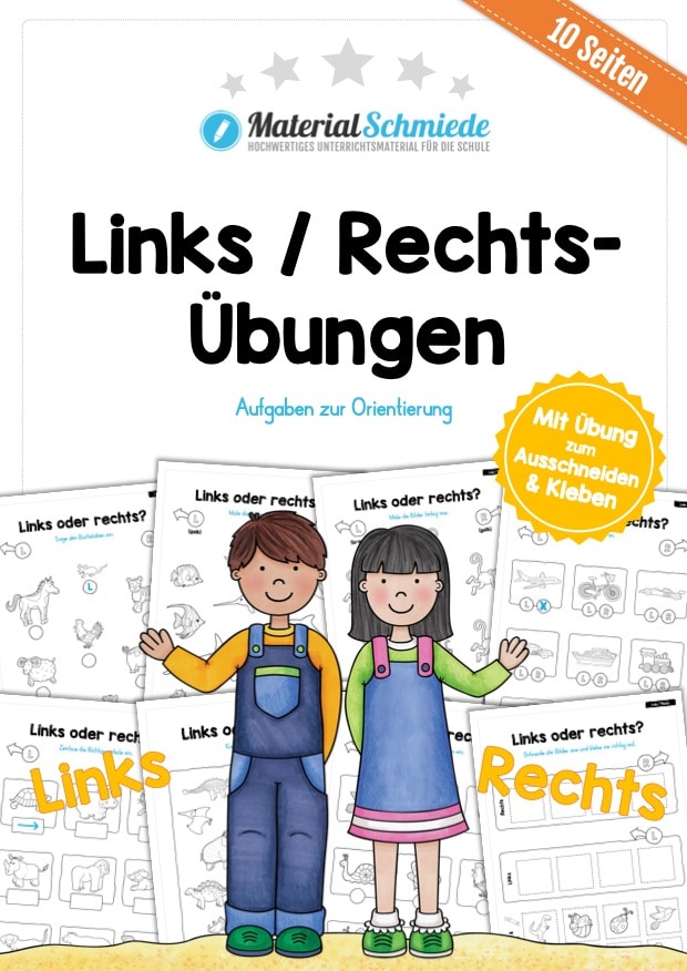 10 Links/Rechts-Übungen für die Vorschule