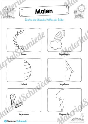 MaterialPaket Vorschule – 15 Übungen für Kinder (Vorschau 01)