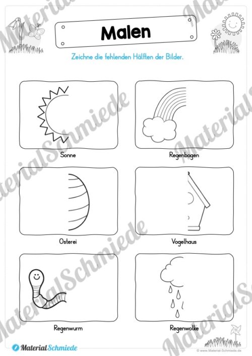 MaterialPaket Vorschule - 15 Übungen für Kinder (Vorschau 01)