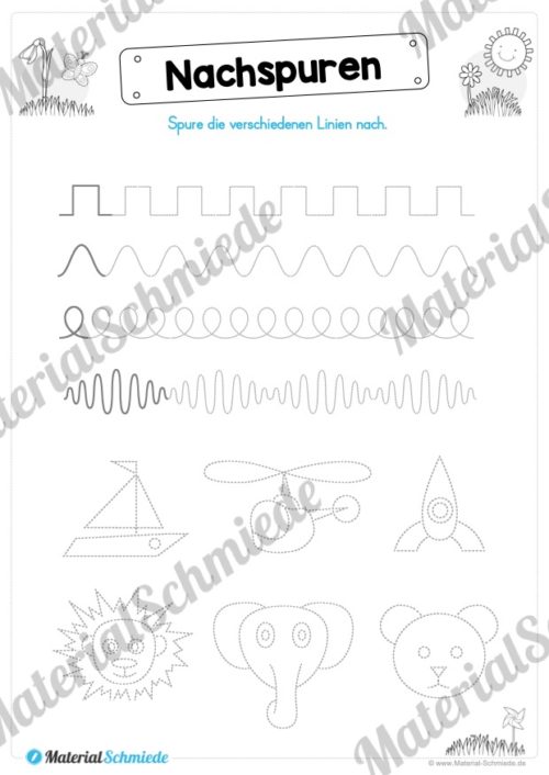 MaterialPaket Vorschule - 15 Übungen für Kinder (Vorschau 02)
