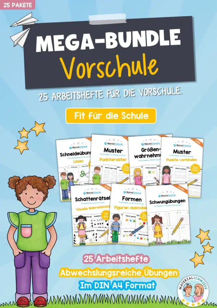 Mega-Bundle für die Vorschule (25 Arbeitshefte)