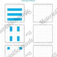 Übung für die Vorschule: Muster (Kästchen) übertragen (Vorschau 02)