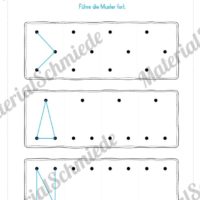 Übung für die Vorschule: Muster fortführen - Punkte verbinden (Vorschau 03)