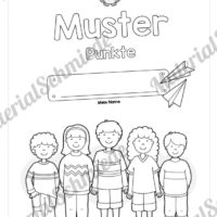 Übung für die Vorschule: Muster (Punkte) übertragen (Deckblatt)