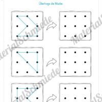 Übung für die Vorschule: Muster übertragen mit Punkten (Vorschau 03)