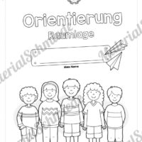 Übung für die Vorschule: Orientierung & Raumlage (Deckblatt)