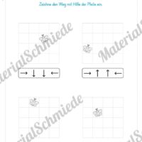 Übung für die Vorschule: Orientierung & Raumlage (Wohin fliegt die Biene?)