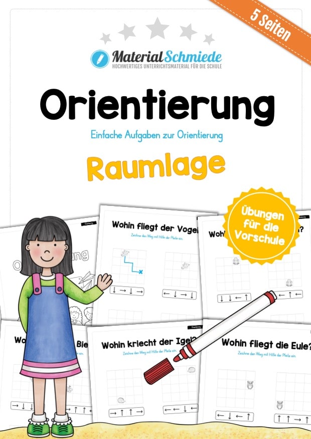 Übung für die Vorschule: Orientierung & Raumlage