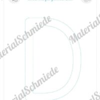 Schneideübungen für Kinder: Buchstabe D
