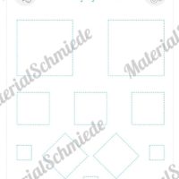 Schneideübungen für Kinder: Formen (Vierecke)