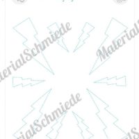 Schneideübungen für Kinder: Formen (Blitze)