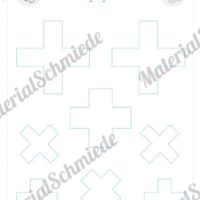 Schneideübungen für Kinder: Formen (Kreuze)