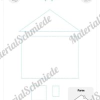 Schneideübungen für Kinder: Formen (Haus)