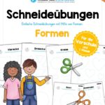 Schneideübungen für Kinder: Formen