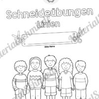 Schneideübungen für Kinder: Linien (Vorschau 01)
