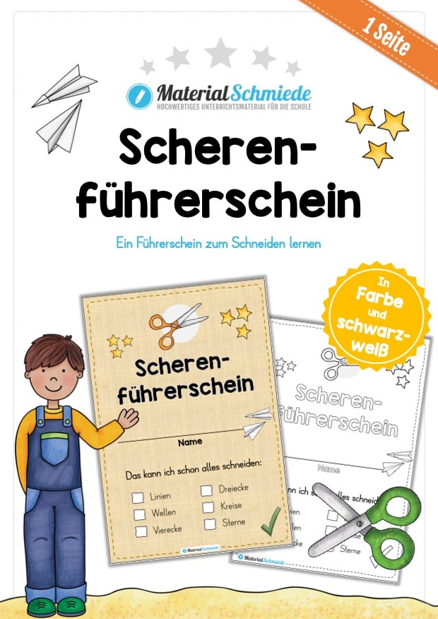 Scherenführerschein für Kinder