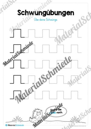 Schwungübungen: Aufgaben zum Einstieg (Vorschau 03)