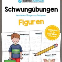 Schwungübungen: Figuren (10 Arbeitsblätter)