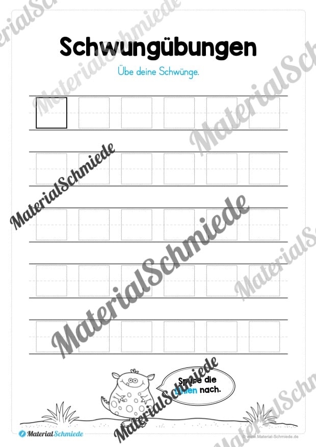 Schwungübungen: Formen (Vorschau 05)