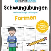 Schwungübungen: Formen (15 Arbeitsblätter)