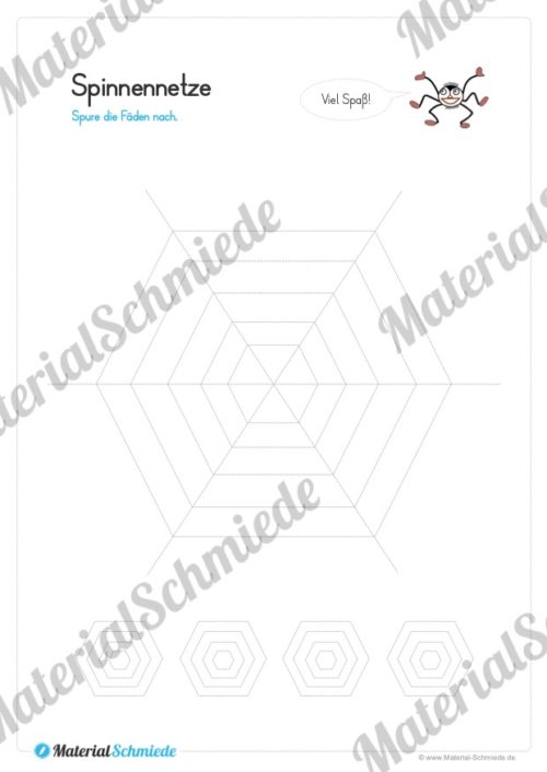 Materialpaket Schwungübungen - 20 Seiten (Vorschau 01)