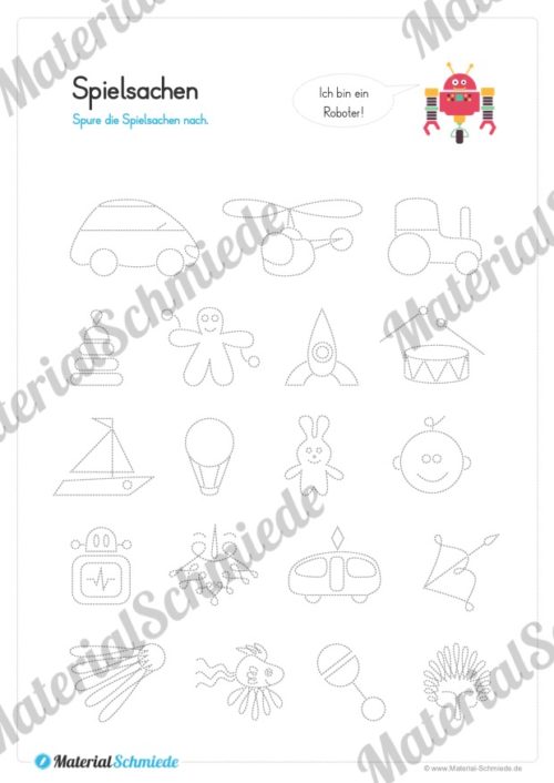 Materialpaket Schwungübungen - 20 Seiten (Vorschau 06)