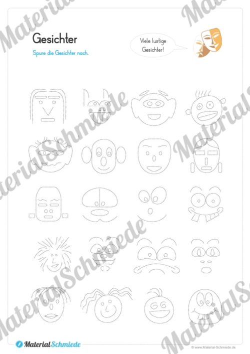 Materialpaket Schwungübungen - 20 Seiten (Vorschau 07)