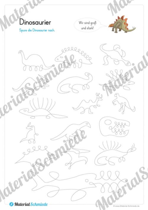 Materialpaket Schwungübungen - 20 Seiten (Vorschau 08)
