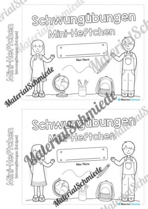 Mini-Heft Schwungübungen: Eckiges (Vorschau 01)