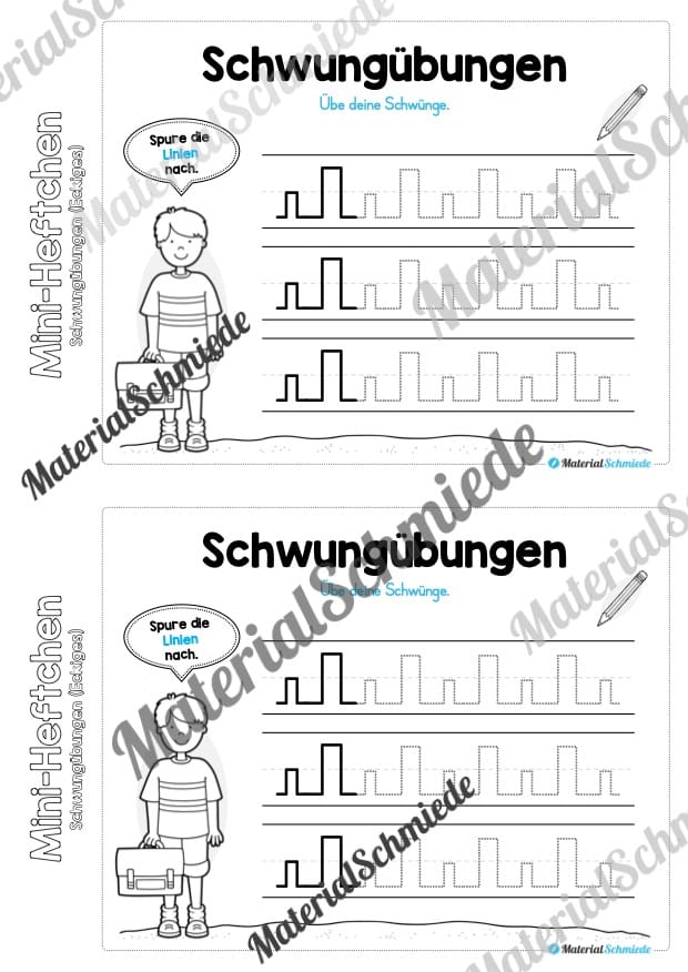 Mini-Heft Schwungübungen: Eckiges (Vorschau 04)