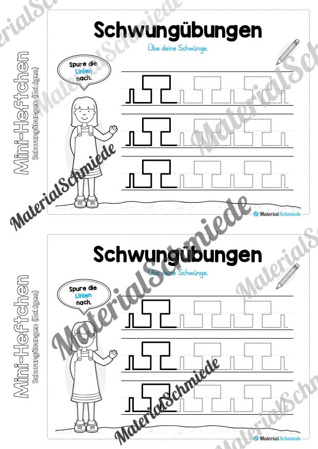 Mini-Heft Schwungübungen: Eckiges (Vorschau 10)