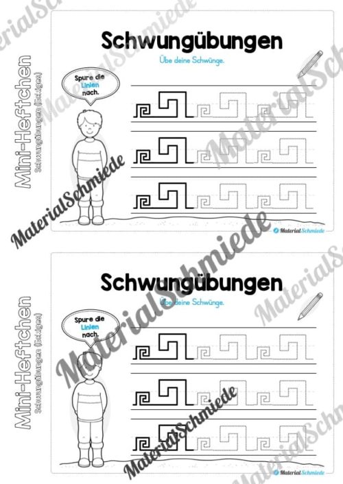 Mini-Heft Schwungübungen: Eckiges (Vorschau 11)