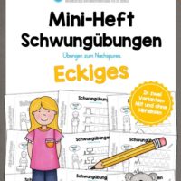 Mini-Heft Schwungübungen: Eckiges (12 Arbeitsblätter)
