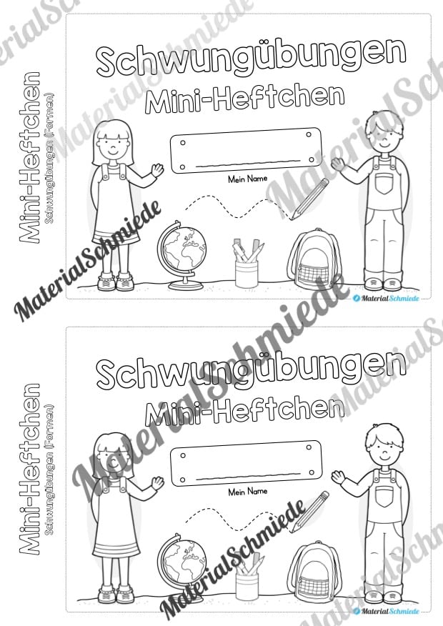 Mini-Heft Schwungübungen: Formen (Vorschau 01)