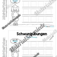 Mini-Heft Schwungübungen: Formen (Vorschau 02 mit Linien)