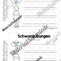 Mini-Heft Schwungübungen: Formen (Vorschau 03 mit Linien)