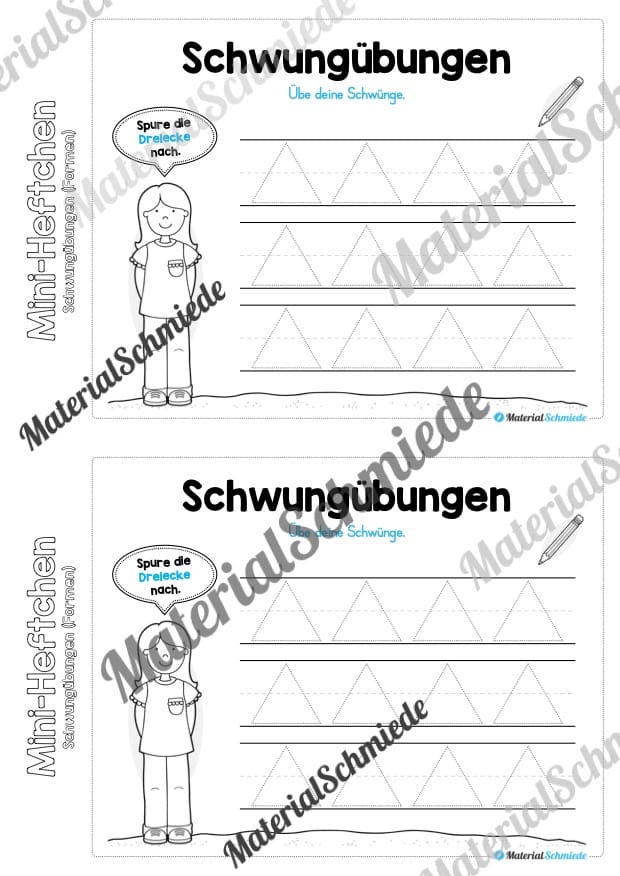 Mini-Heft Schwungübungen: Formen (Vorschau 04)