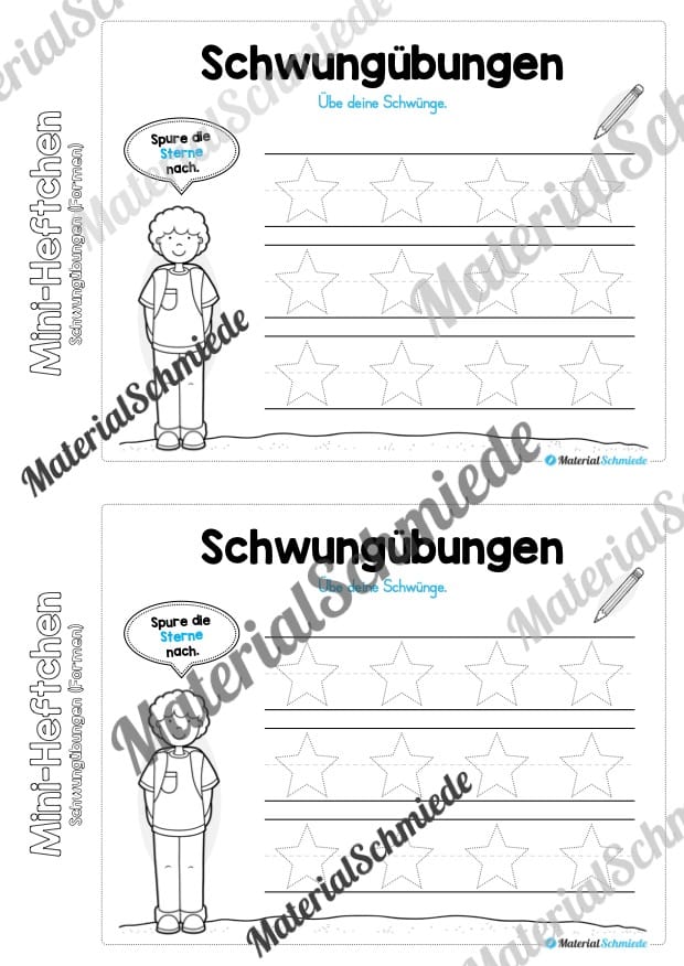 Mini-Heft Schwungübungen: Formen (Vorschau 05)