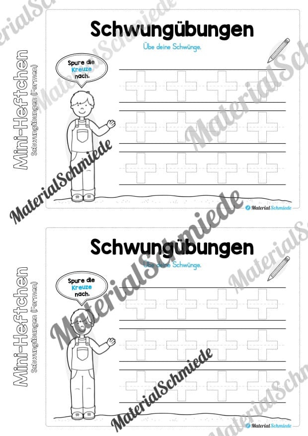 Mini-Heft Schwungübungen: Formen (Vorschau 09)