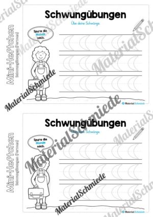 Mini-Heft Schwungübungen: Formen (Vorschau 10)