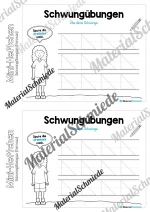 Mini-Heft Schwungübungen: Formen (Vorschau 11)