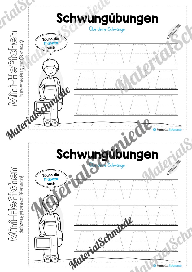 Mini-Heft Schwungübungen: Formen (Vorschau 12)