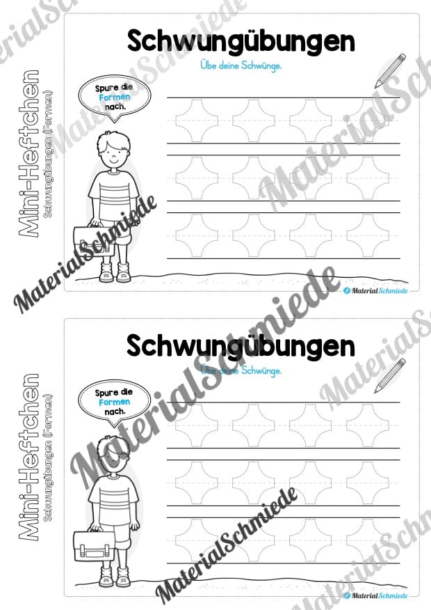 Mini-Heft Schwungübungen: Formen (Vorschau 16)