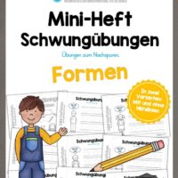 Mini-Heft Schwungübungen: Formen (15 Arbeitsblätter)