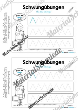 Mini-Heft Schwungübungen: Linien (Vorschau 06)