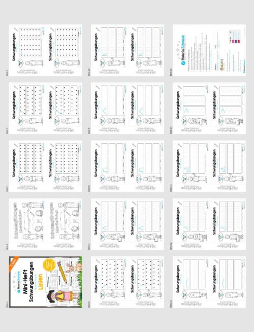Mini-Heft Schwungübungen: Linien (Überblick)