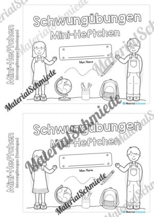 Mini-Heft Schwungübungen: Rundungen (Vorschau 01)